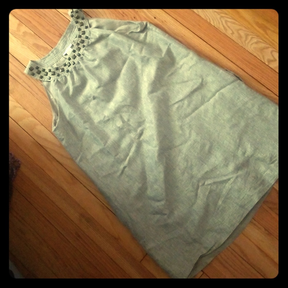 Grey Dress with Copper Stones